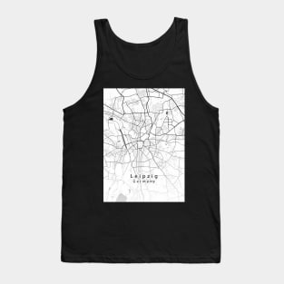 Leipzig Germany City Map Tank Top